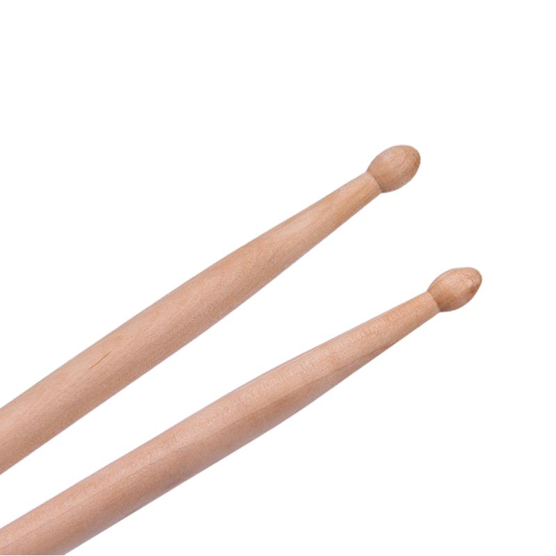 1Pair Lightweight Music Children Maple Wood Oval Tip Drum Sticks Accessories
