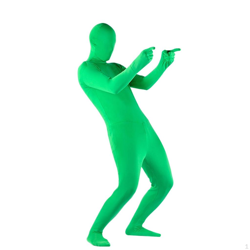 Full Body Greenman Suit Background Invisible Effect Tight
