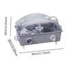 Compact Rodent Habitat with Adjustable Roof for Small Pets