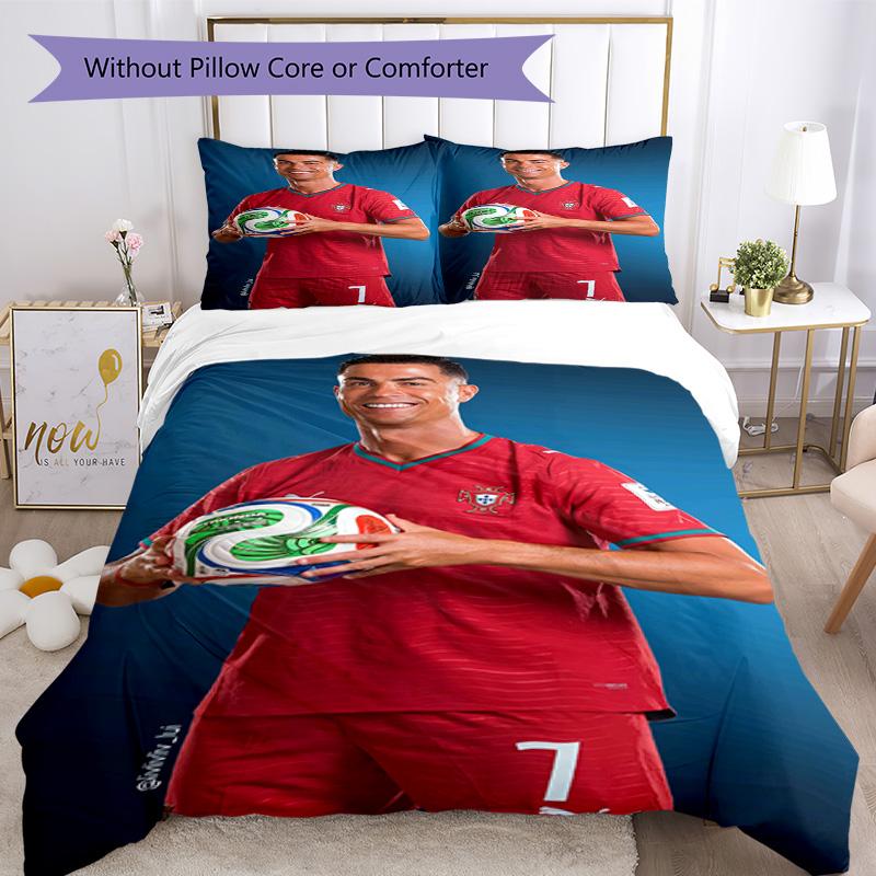 Cristiano Ronaldo Bedding Set Breathable Duvet Cover With Pillowcases Home Decoration Birthday Gift