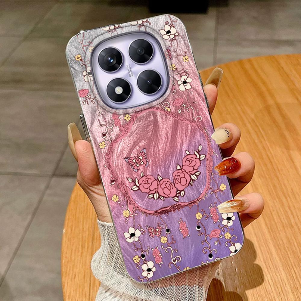 

Красочные бабочки градиент для Xiaomi Redmi Note 13 14 Pro Note14 Pro+ Plus Poco X6 чехлы для телефонов Чехол Мягкий силиконовый бампер Жесткий ПК задняя крышка Note 14 Pro Plus белый