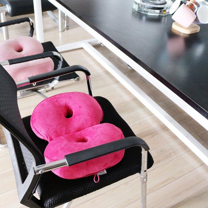New Dual Comfort Orthopedic Cushion Pelvis Pillow Lift Hips Up Seat Cushion Multifunction Plush Cushion Latex Granules Memory Foam Folding Pad