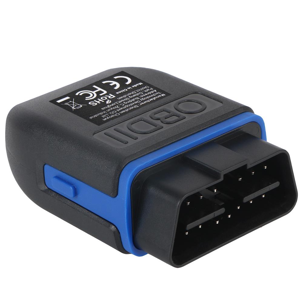 

Диагностический сканер ELM327 V1.5 для iOS, Android и Windows Мини беспроводной Bluetooth 4.0 OBD2 сканер Считыватель кодов автомобиля Автомобильный OBD II чёрный