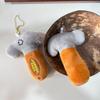 Cute Creative Funny Hammer Plush Doll Stuffed Toy Keychain Pendant Girl Backpack Charm Couple Bag Hanging Ornament Birthday Gift