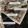 Velvet/nylon style gray coffee shop decorative floor mat, not only warm but also beautifies the space, multifunctional Persian design - soft and
