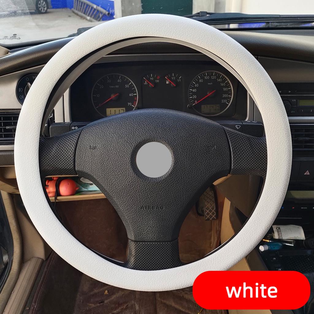Automotive Silicone Steering Wheel Cover Universal Fashion Sweat Proof Anti Slip All Season Elastic Protective Cover Multi-color