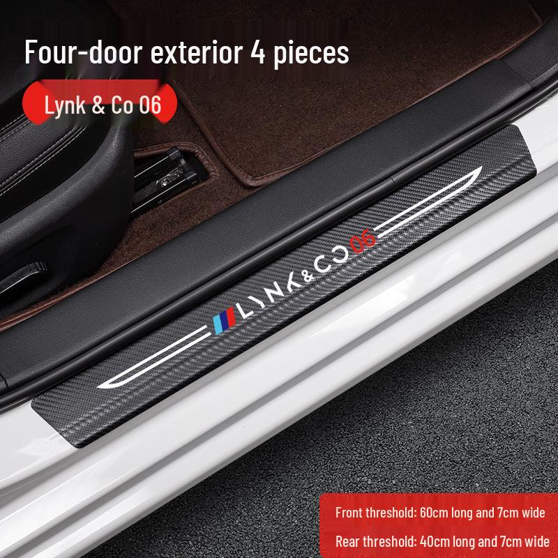 Compatible with Lynk & Co 06 Door Sill Trim Strips, Welcome Pedal, Interior Accessories, and Trunk Anti-Kick Sticker.