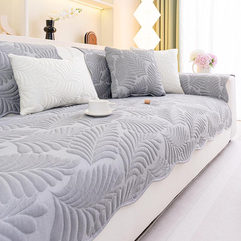 

New Cream Wind Sofa Cushion Universal In All Seasons One-Piece Straight-Breasted Leather Sofa Seat Cushion All-Inclusive Cover Cloth Towel 70*70cm