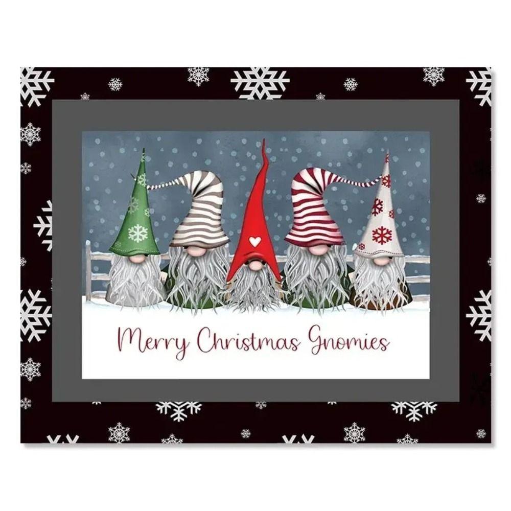 Vintage Christmas Metal Wall Decoration, Holiday Sticker Sign