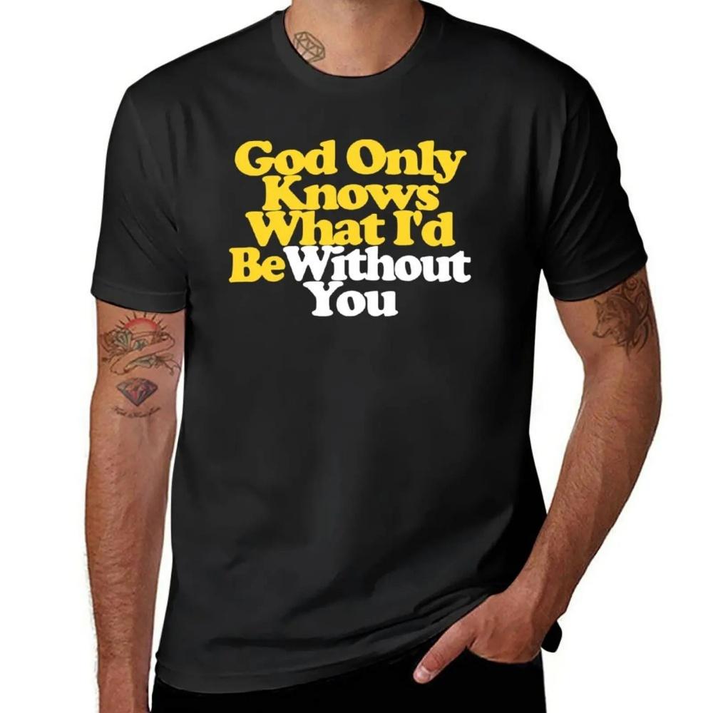 

God Only Knows Beach Boys Lyrics Pet Sounds Shirt T-Shirt Heavyweights Anime Clothes Black T Shirts for Men S чёрный