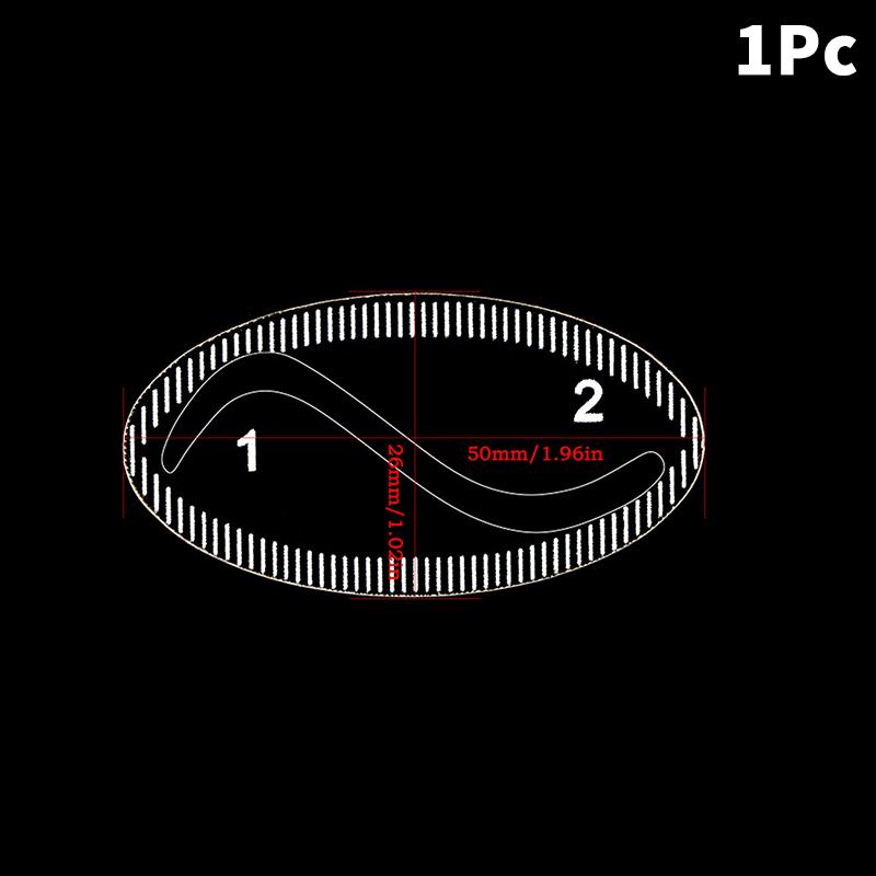 

Лінійка для розмітки брів Лінійка для формування брів Швидке малювання за 1 хвилину Дизайн брів Легкий інструмент Мікроблейдинг Стікери для перманентного макіяжу B