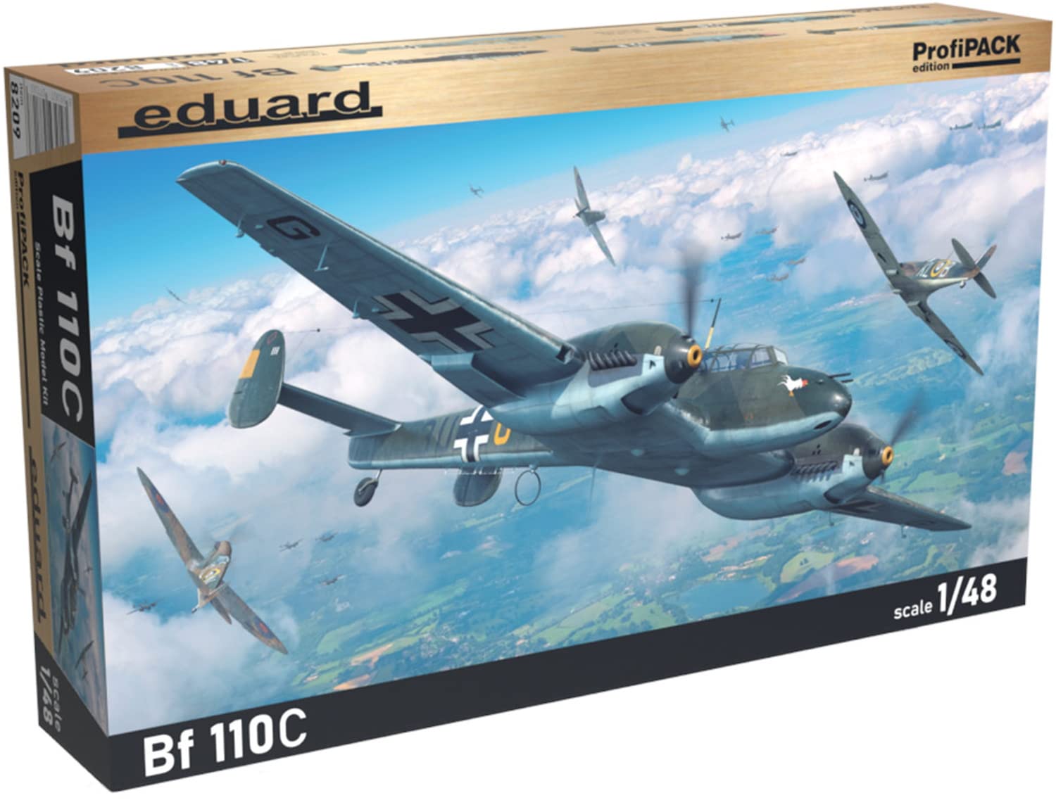 

Eduard Profipack Luftwaffe Bf110C Plastic Model EDU8209 1/48
