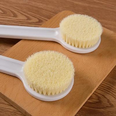 Long Handle Bath Brush - Soft Bristle Back Scrubber for Exfoliating & Body Cleaning,  Bathing Tool with Comfortable Grip