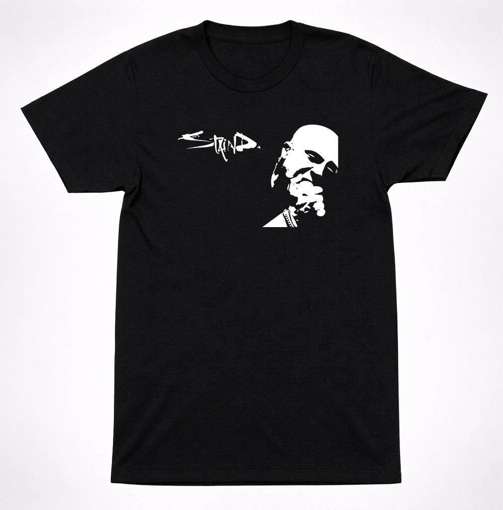 Staind Face Logo T-Shirt Alternative Metal Post-Grunge Rock Band Black Tee S разноцветный
