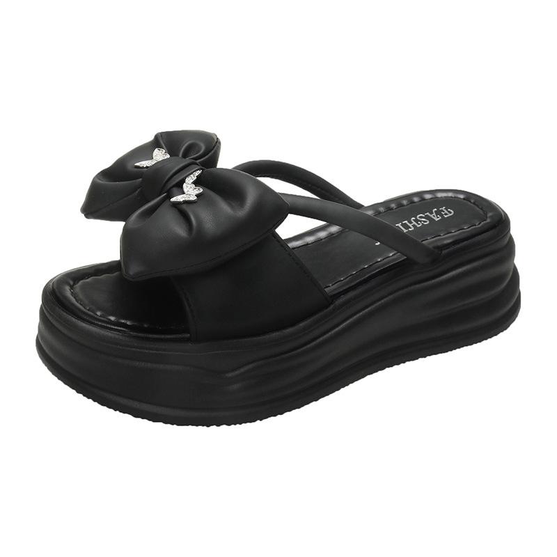 

High-heeled slippers thick-heeled French retro half slippers 2025 new summer lazy one-pedal cool slippers thick-soled women 35 чёрный