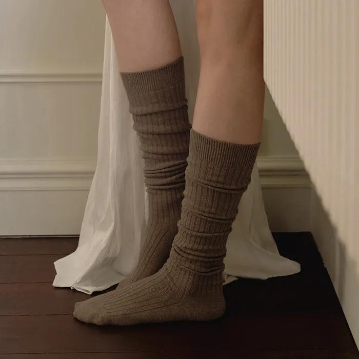Loose Soft Warm Ribbed Over-the-Knee Socks