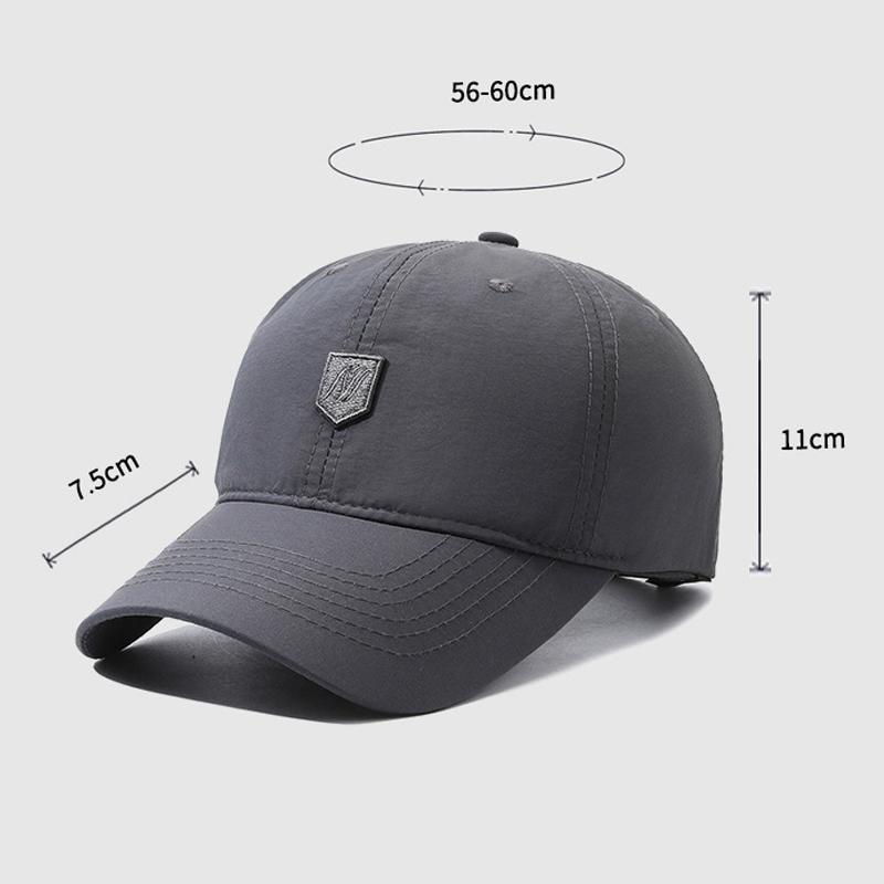 Spring Autumn Cap Men's Thin Letter Embroidered Quick-drying Breathable Baseball Cap Outdoor Sports Sunshade Cap