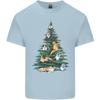 Cat Christmas Tree Unisexs Light Cotton TShirt