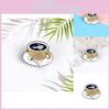 Unique Creative Letter Design Coffee Cup Brooch Pin In Stylish Geometric Shape For Men And Women