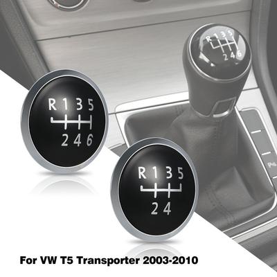 5/6 Speed Gear Knob Badge Emblem Cap Knob Cover Replacement for Multivan T5 Transporter 2003-2010