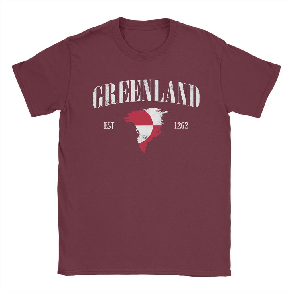 Unterstütze Grönland Est 1262 T-Shirt Sommer Beliebte T-Shirts Mann Baumwolle Rundhals 4XL 5XL 6XL Top T-Shirts Kurzarm Y2K Lustiges T-Shirt