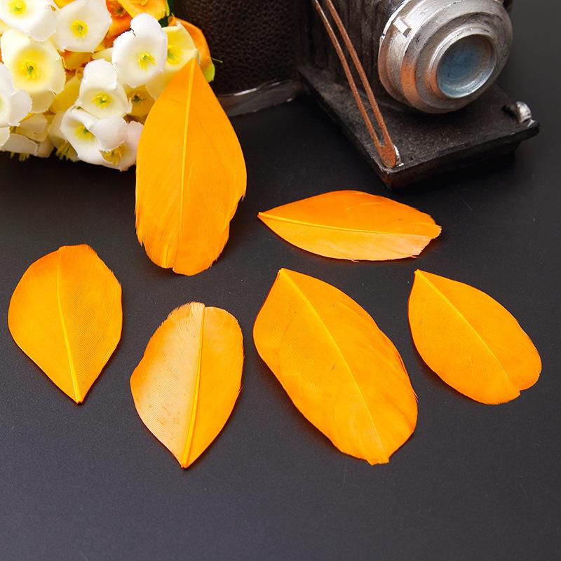50Pcs26 Color Diy Jewelry Accessories Feather Color Floating Head Feather Goose Feather Craft Decorative Material