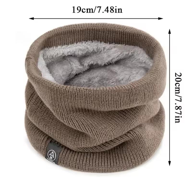 Winter Fashion Warm Knitted Scarf for Unisex Outdoor Sports Skiing Soft Skin Friendly Face Mask Running Thick Cold Proof Scarf