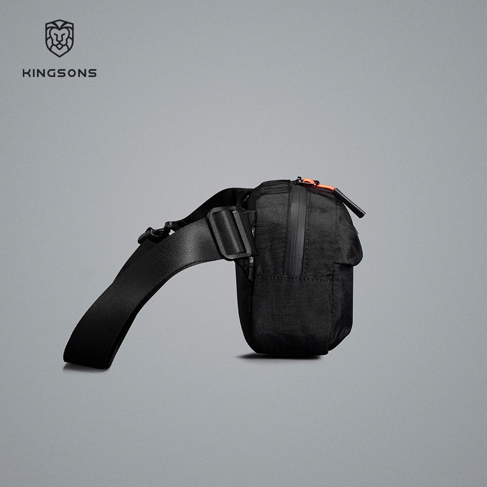 Kingsons Urban Ride Lite Sling Herren Damen Brusttasche Kleine Umhängetasche 420D Nylon Wasserdicht Minimalistisch Reisen Leicht