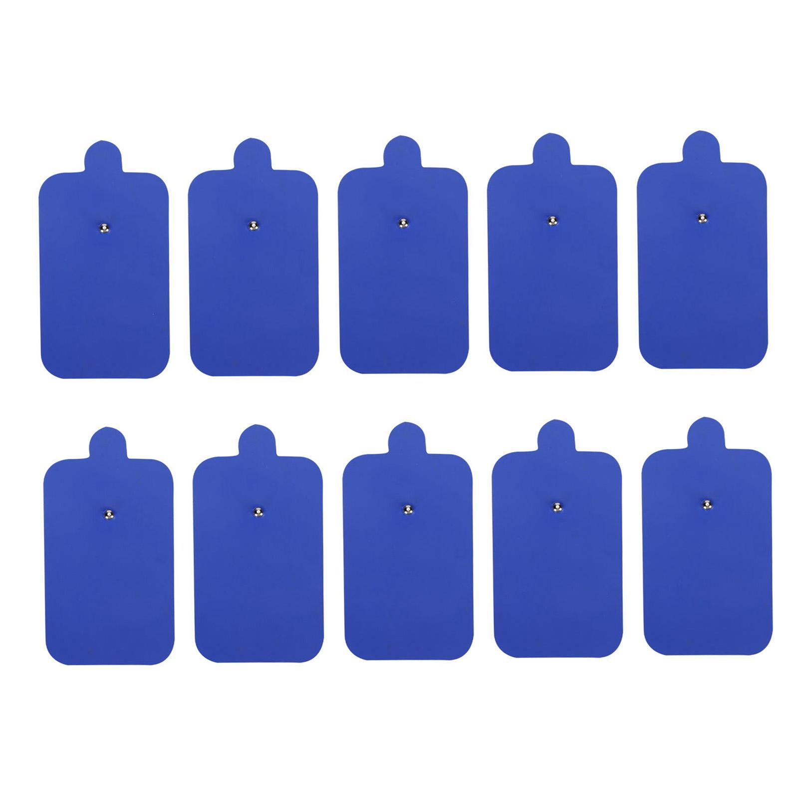 Health & Beauty Product Blue 10Pcs Tens Unit Pads Electrode Patches Non Irritating Electrode Therapy Patches For Electrotherapy
