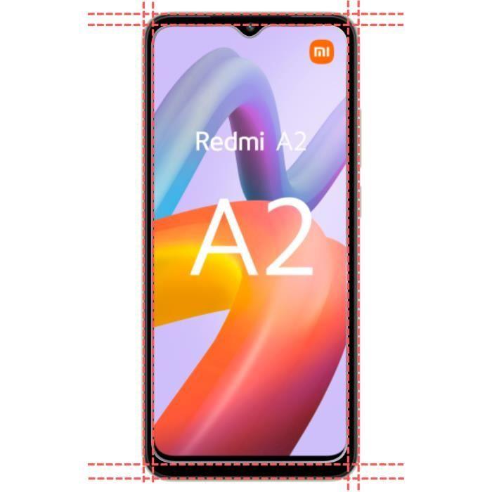 Case for Xiaomi Redmi A2 - Phonillico - Soft Silicone - 2 Tempered Glasses - Scratch-Resistant - Shockproof