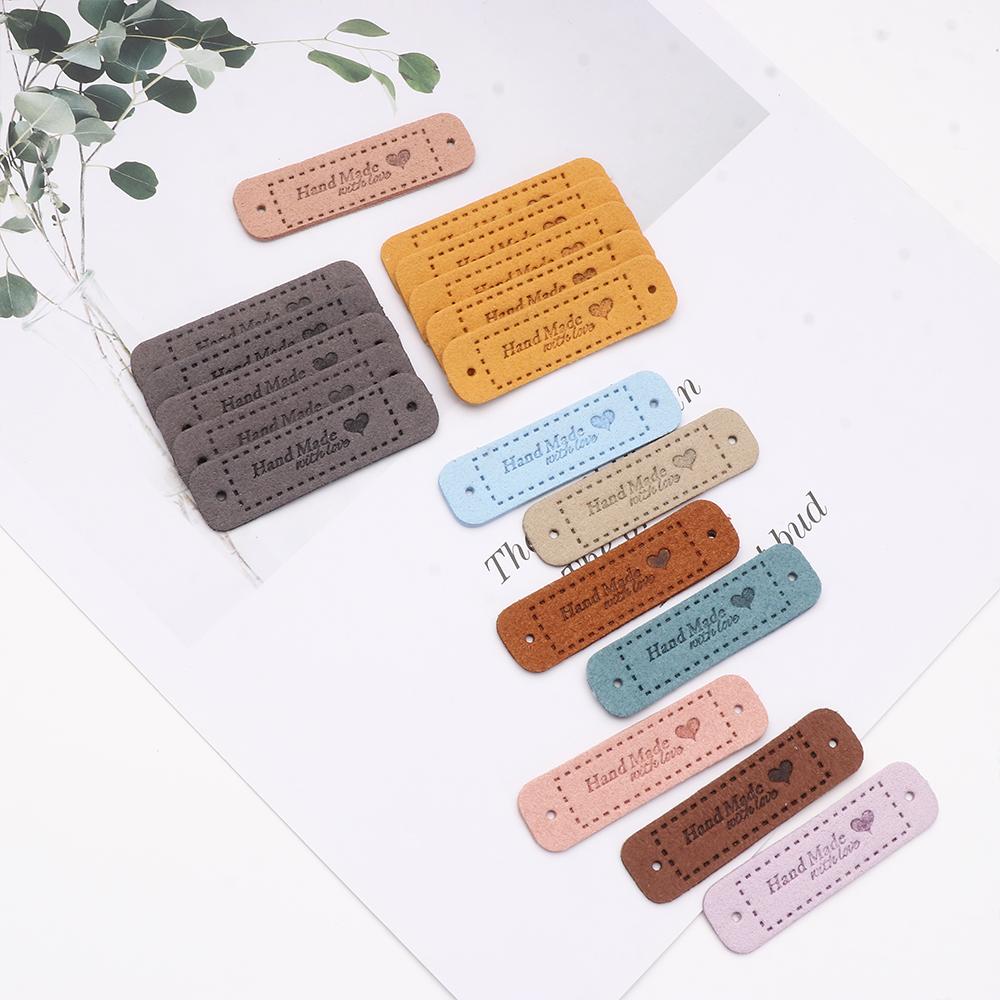 20PCS DIY Sewing Accessories Hats Bags Label Garment Labels Clothes Tags Hand Made With Love