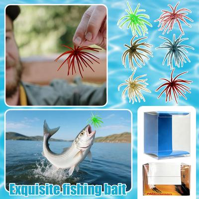 Sea Urchin Soft – A Realistic “ Die” Shaped ; A Floating TPR Swim With Reflective Star-shaped Dots; A Finely Crafted Plastic ; Slow-sink