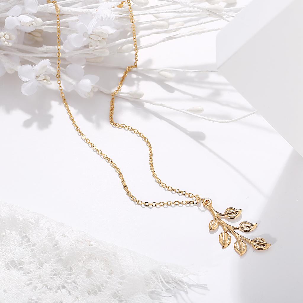 C177 Hot New Leaf Long Vintage Simple Elegant Trendy Necklace Jewelry