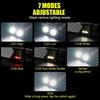 Electric Display LED Work Light USB Rechargeable 180° Rotating Telescopic Flashlight Telescoping Design with Tail Magnet