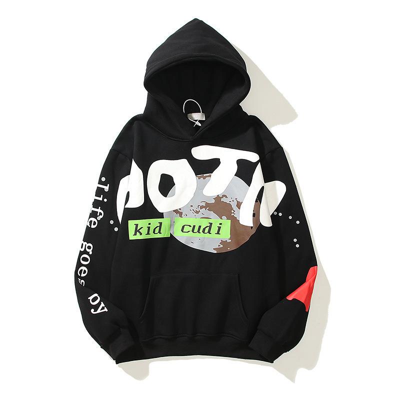 European and American street trendy brand men and women with the same 3D digital printing retro casual high street hoodie