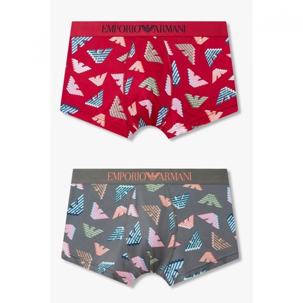 Emporio Armani Men S 3d Logo Pattern briefS 2 Piece Set  0816112037  0816112038 S(95)