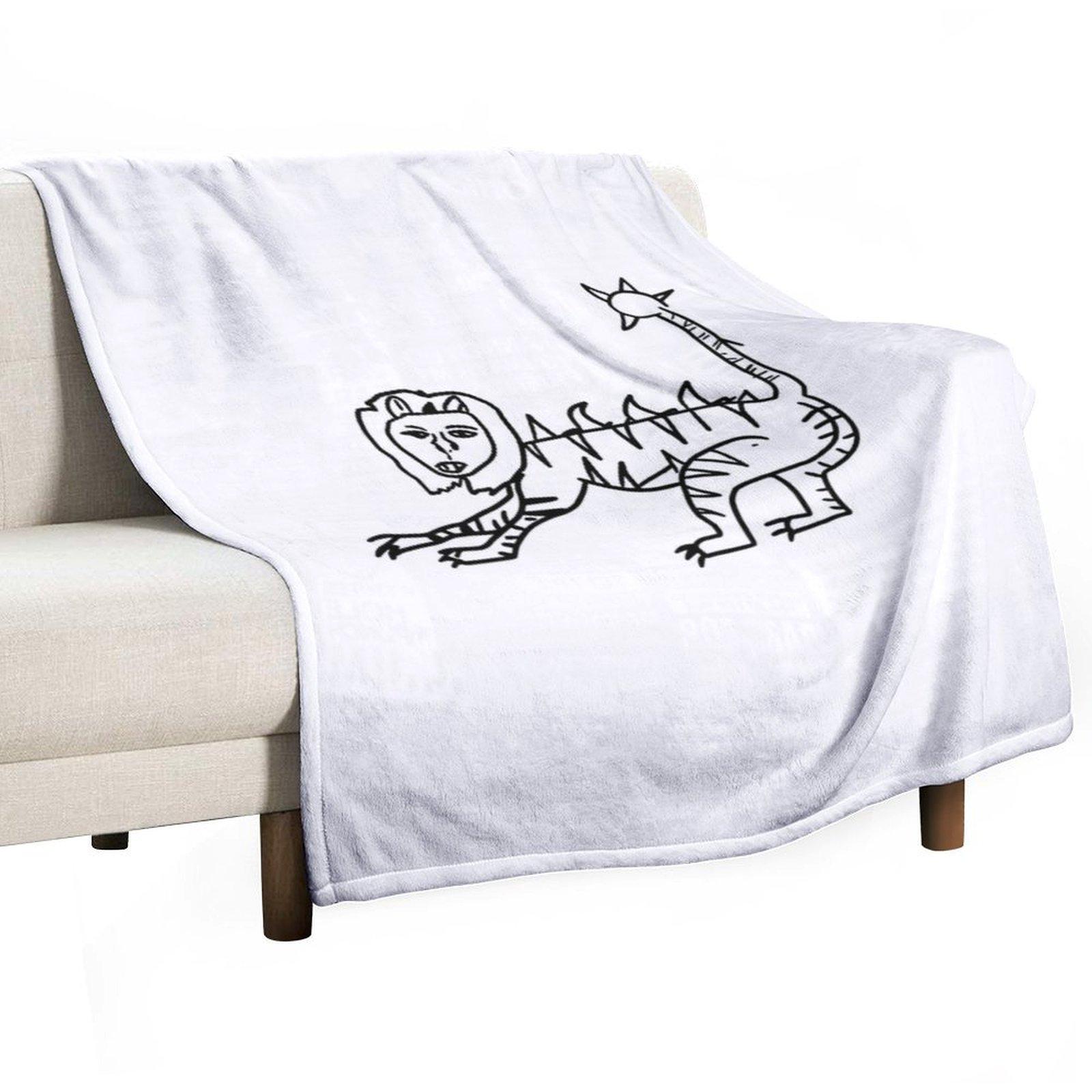 Napoloen Dynamite Lion Throw Blanket Cute Plaid Summer Plush bed plaid Blankets 30x40in