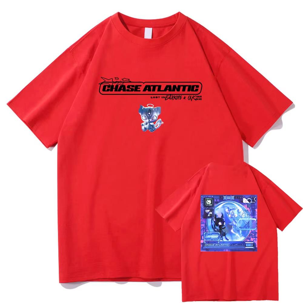 Trend Chase Atlantic Lost in Europe and UK Tour T-Shirt 2025 Album Lost in Heaven Herren Damen Kleidung Harajuku Baumwoll-T-Shirt Top Y2k