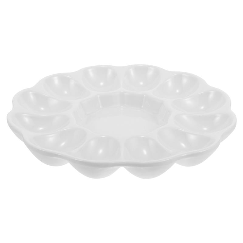 

Подставка для пасхальных яиц Керамический держатель для фаршированных яиц Рецепты блюд Контейнер для тарелок с горчицей 20.70X20.70X2.80CM