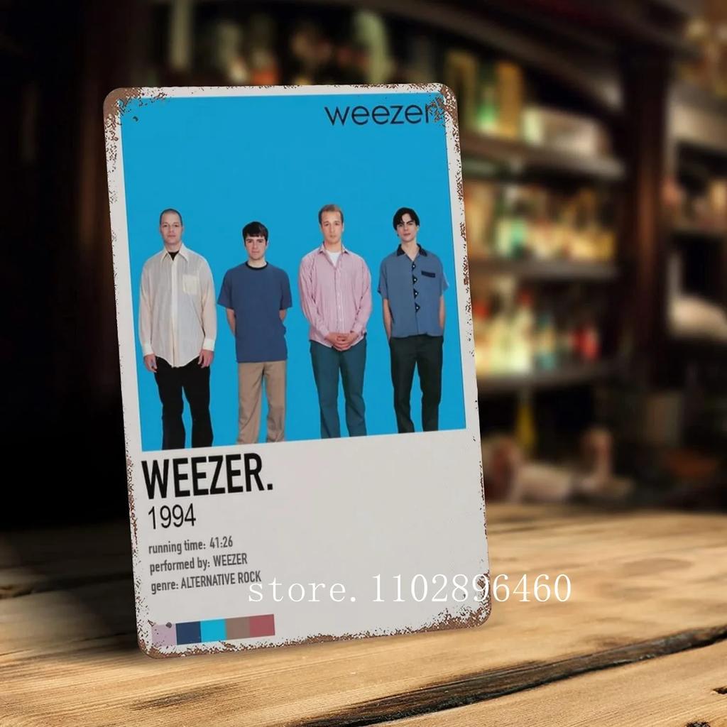 weezer Metal Plaques & Signs wall decor Vintage Tin Signs Captain Metal Poster Decor for Bar Pub Club Wall Decoration