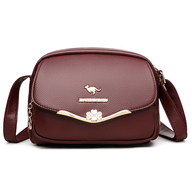 Fasjonabel mammapose liten firkantet veske trendy og high-end crossbody enkel skulder veske