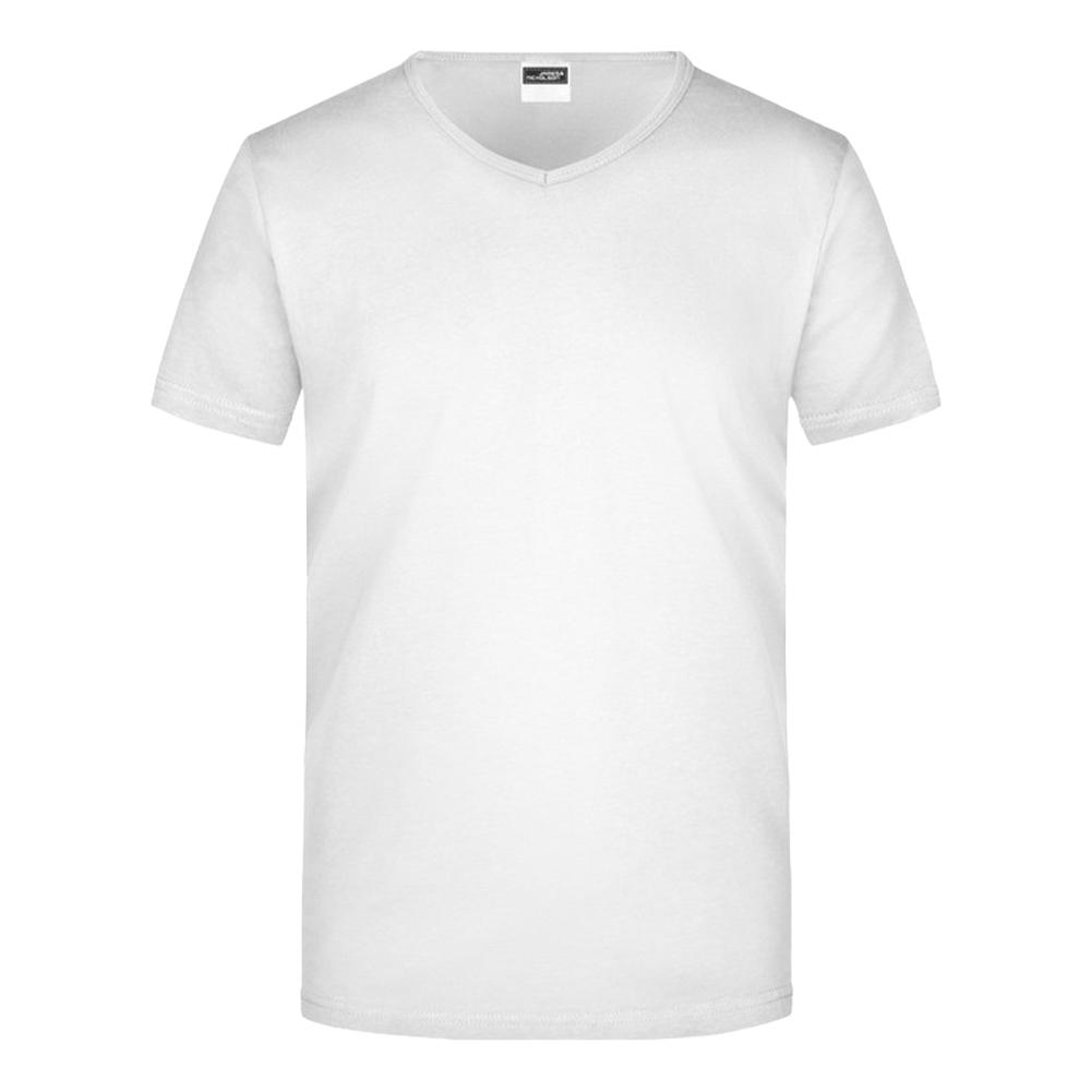 James and Nicholson Mens V Neck Slim T-Shirt