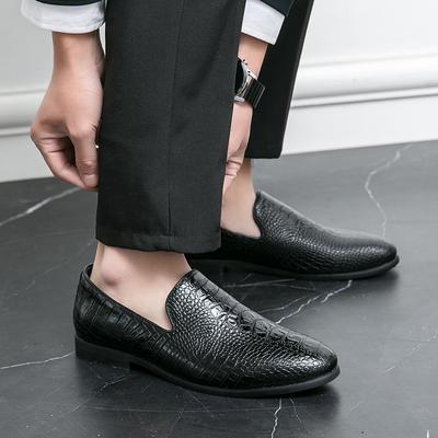 Vyriški madingi batai Loafer Ruduo Vyriški oficialūs batai Krokodilo rašto Atsitiktiniai Verslo Įsispiriami Vestuvių Šventės Oficialūs batai Vyrams mokasinai