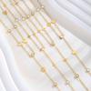 Collana Lariat a Y per Donna, Collana Lunga a Catena con Pendente in Zirconia, Gioielli in Acciaio Inossidabile Non Macchiabili