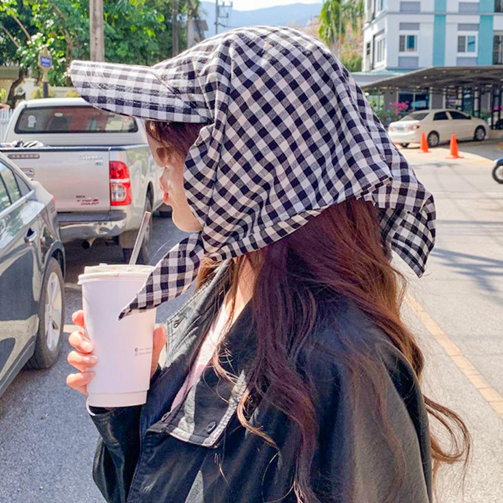 French Retro Sun Hat Quick Drying Peaked Cap Fashion Headscarf Hat for Women Spring and Summer