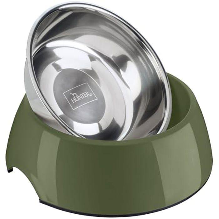 Gamelle - Hunter - Kaki - Acier Inoxydable - Antidérapante - Résistante aux Rayures
