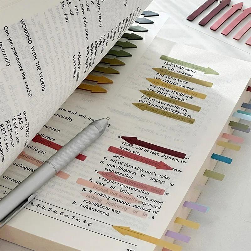 Farbiger Pfeil-Index-Aufkleber Tagebuch Haftnotizen Haftnotiz Markierungsaufkleber Scrapbooking-Materialien Schule Büro Schreibwaren