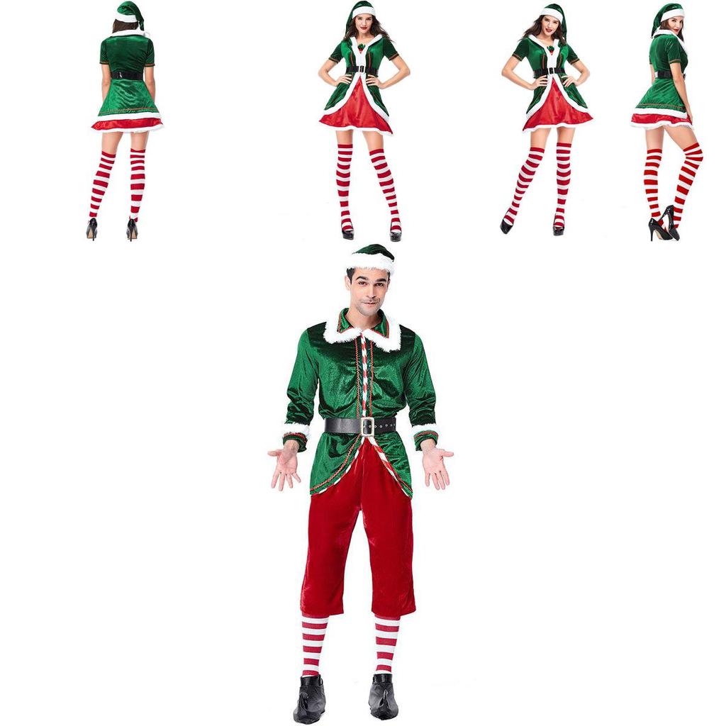 High Quality Elf Cosplay Outfit For Couples Ideal For Christmas Celebrations