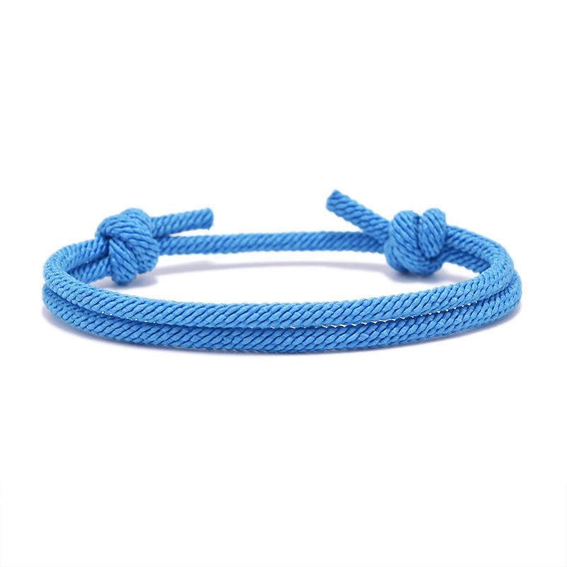 Meetvii Simple Milan Rope Bracelets Men Women Handmade Adjustable Red Thread Couple Bracelets Best Friend Gift Jewelry