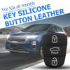 10-50PCS Replacement 3 Button Remote Key Fob Case Rubber Pad For Hyundai I10 I20 I30 IX35 for Kia K2 K5 Rio Sportage Flip Key